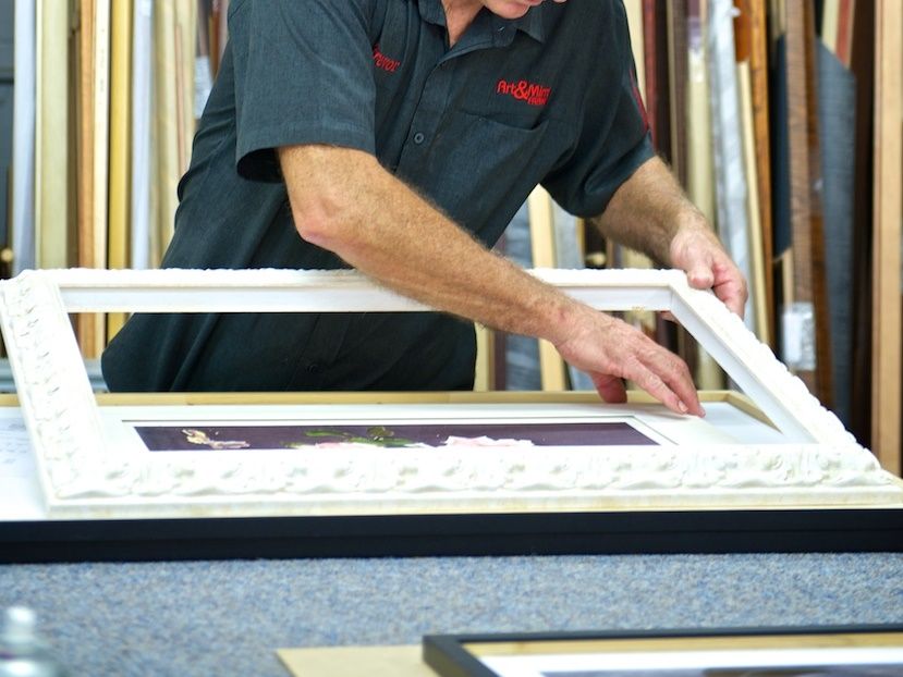 Oil paintings and art framing materials